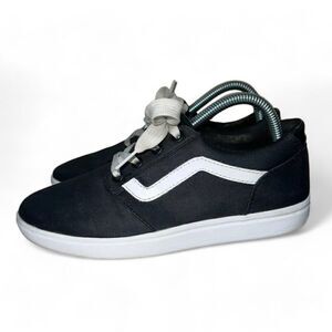 Vans Ultracush Lite‎ Skate Shoes Black Vinyl 500664 Woman’s 7.5